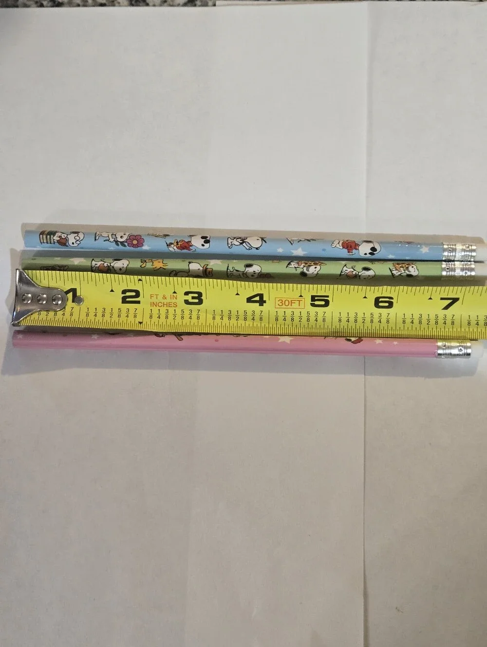 Snoopy Character Pencil Set - Pastel Green Blue Pink